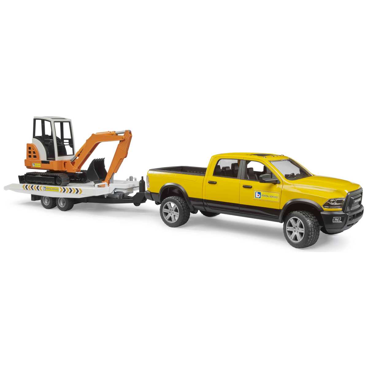 BRUDER 02546 RAM Rental mit Minibagger