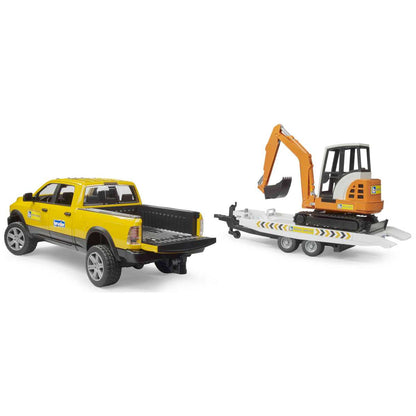 BRUDER 02546 RAM Rental mit Minibagger
