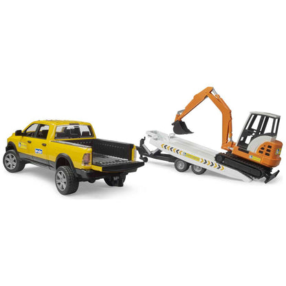 BRUDER 02546 RAM Rental mit Minibagger