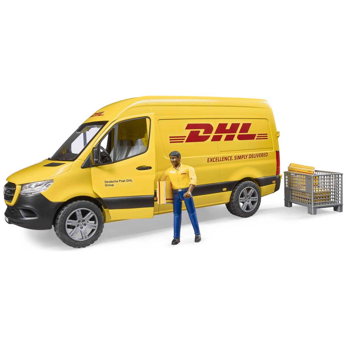 BRUDER 02671 MB Sprinter DHL mit Fahrer