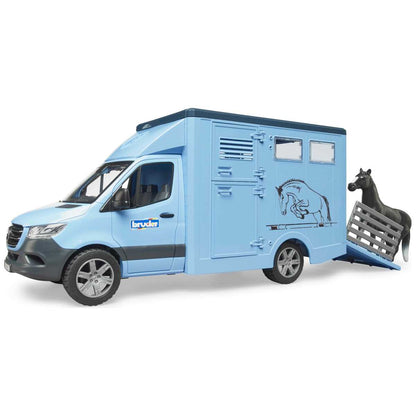 BRUDER 02674 MB Sprinter Tiertransporter mit 1 Pferd