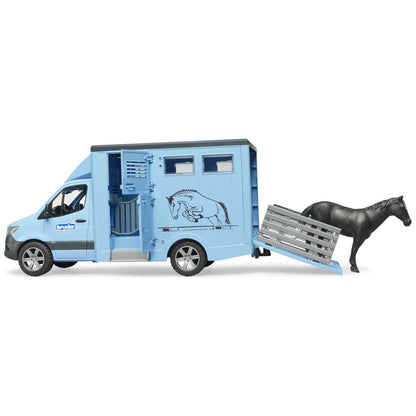 BRUDER 02674 MB Sprinter Tiertransporter mit 1 Pferd