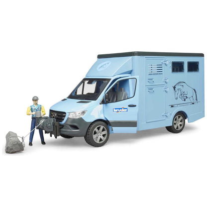 BRUDER 02674 MB Sprinter Tiertransporter mit 1 Pferd