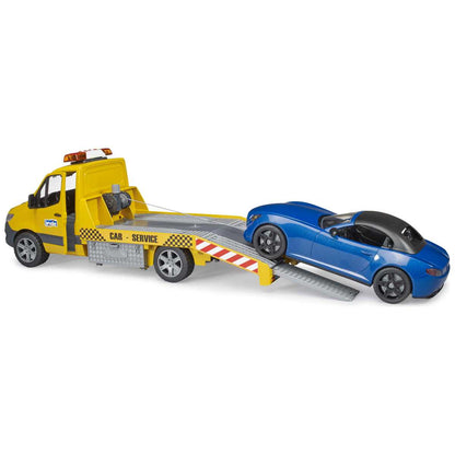BRUDER 02675 MB Sprinter Autotransporter m. Light + Sound Modul 
und BRUDER Roadster
