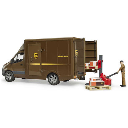 BRUDER 02678 MB Sprinter UPS mit Fahrer und Zubehör