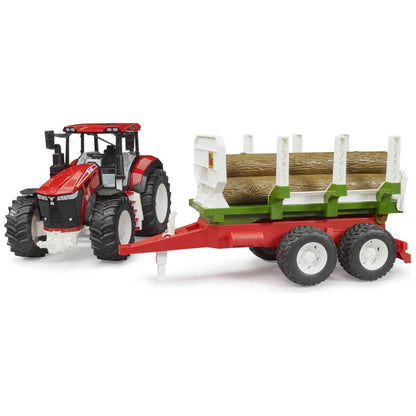 BRUDER 03452 ROADMAX Traktor mit Frontlader und Kippanhänger