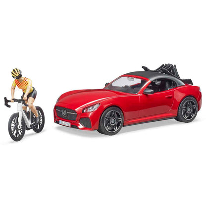 BRUDER 03485 Roadster mit 1 Rennrad