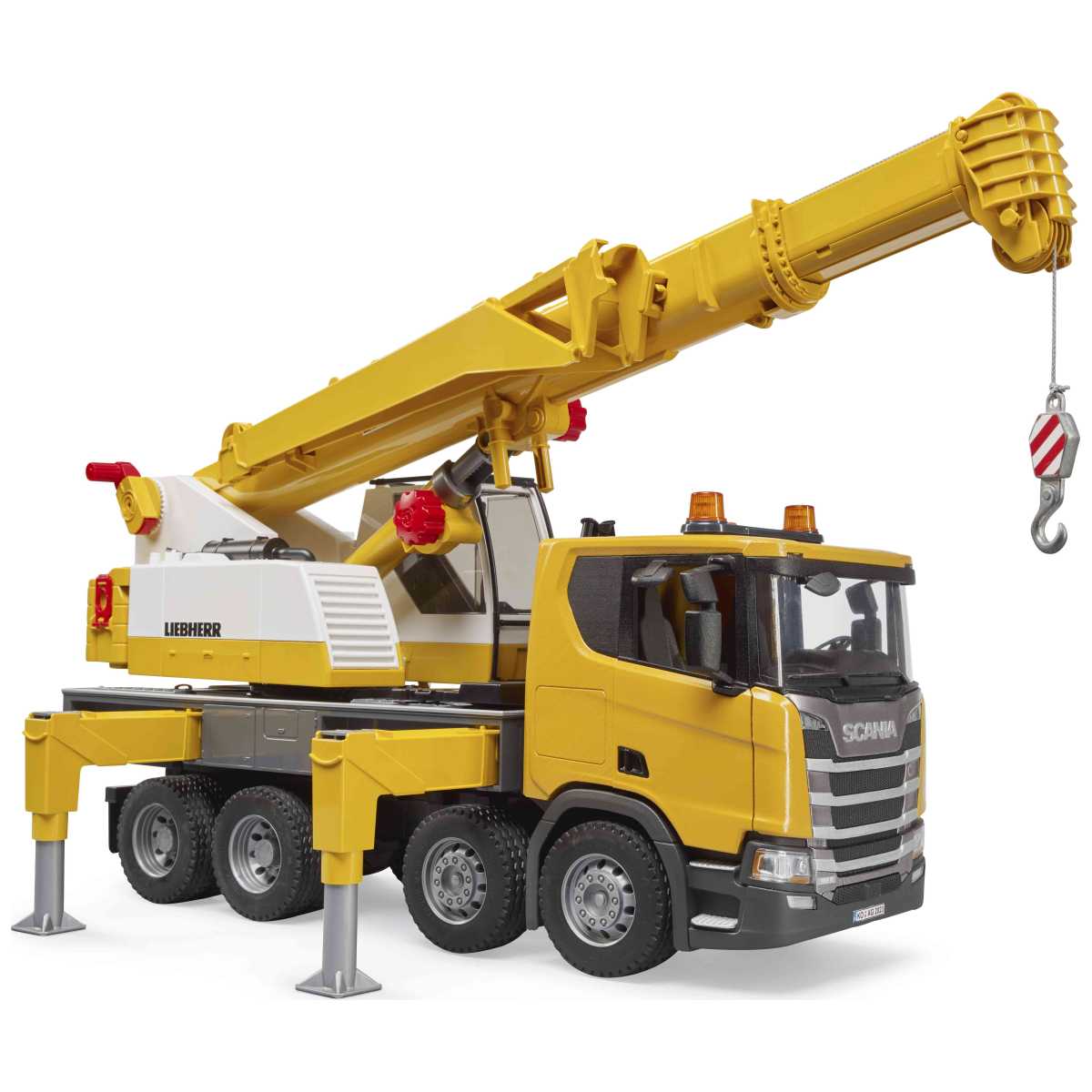 BRUDER 03571 Scania Super 560R Liebherr Kran-LKW mit L+S Modul