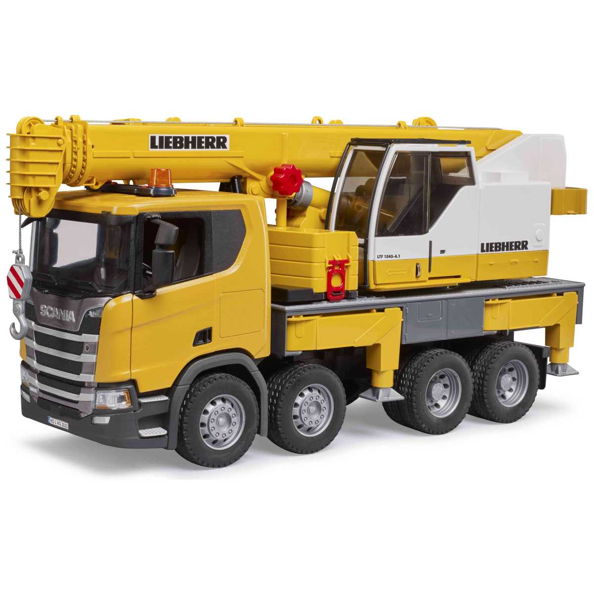 BRUDER 03571 Scania Super 560R Liebherr Kran-LKW mit L+S Modul
