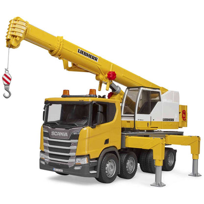 BRUDER 03571 Scania Super 560R Liebherr Kran-LKW mit L+S Modul