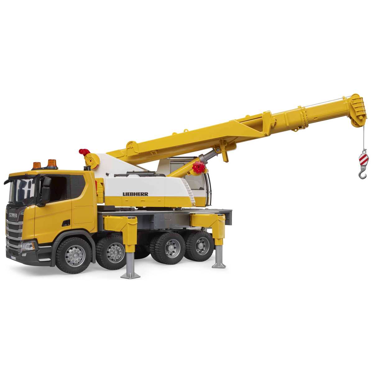 BRUDER 03571 Scania Super 560R Liebherr Kran-LKW mit L+S Modul