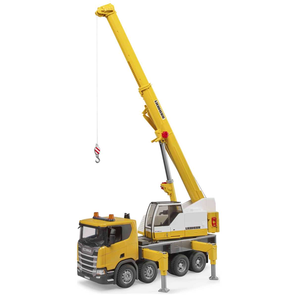 BRUDER 03571 Scania Super 560R Liebherr Kran-LKW mit L+S Modul