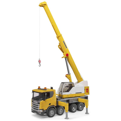 BRUDER 03571 Scania Super 560R Liebherr Kran-LKW mit L+S Modul