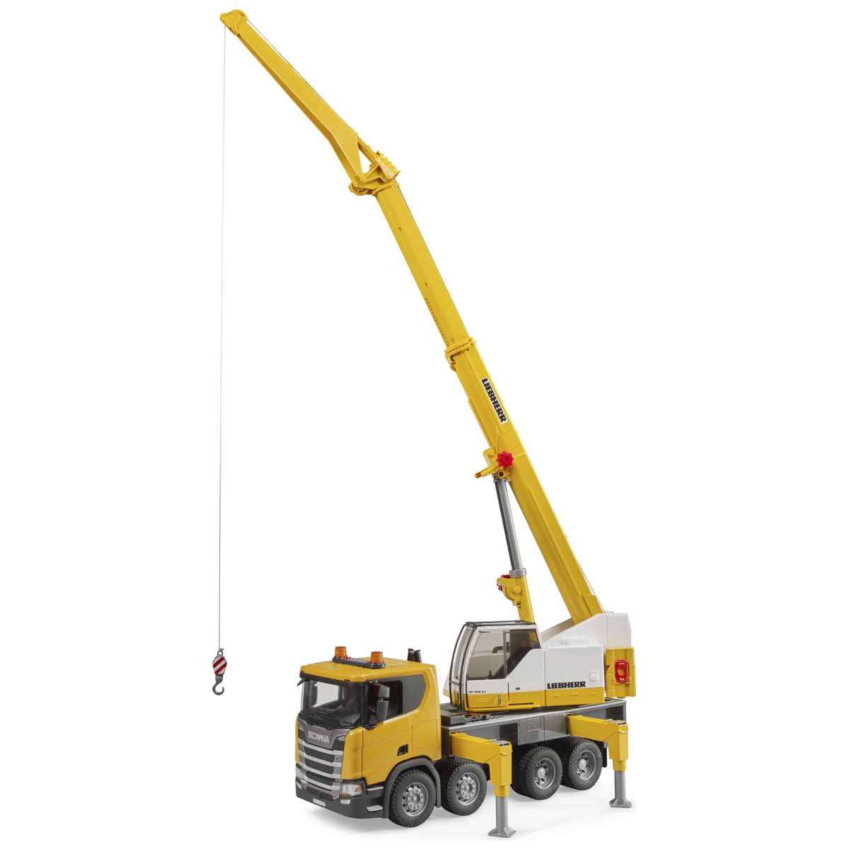 BRUDER 03571 Scania Super 560R Liebherr Kran-LKW mit L+S Modul