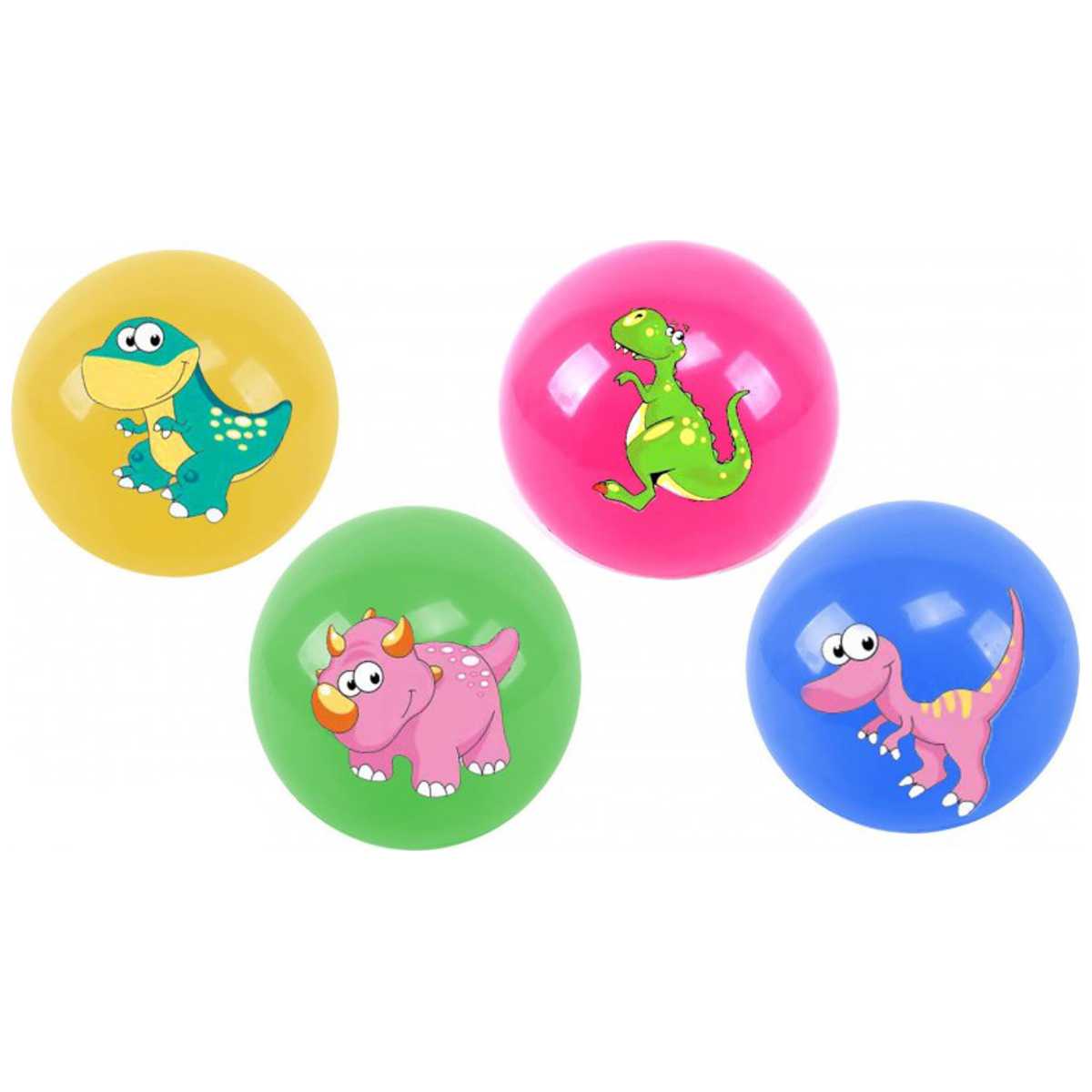 Fußball Plastik Kunststoff Kinderball DINO Dinausaurier Gr. 5 - 23cm 4 Stück