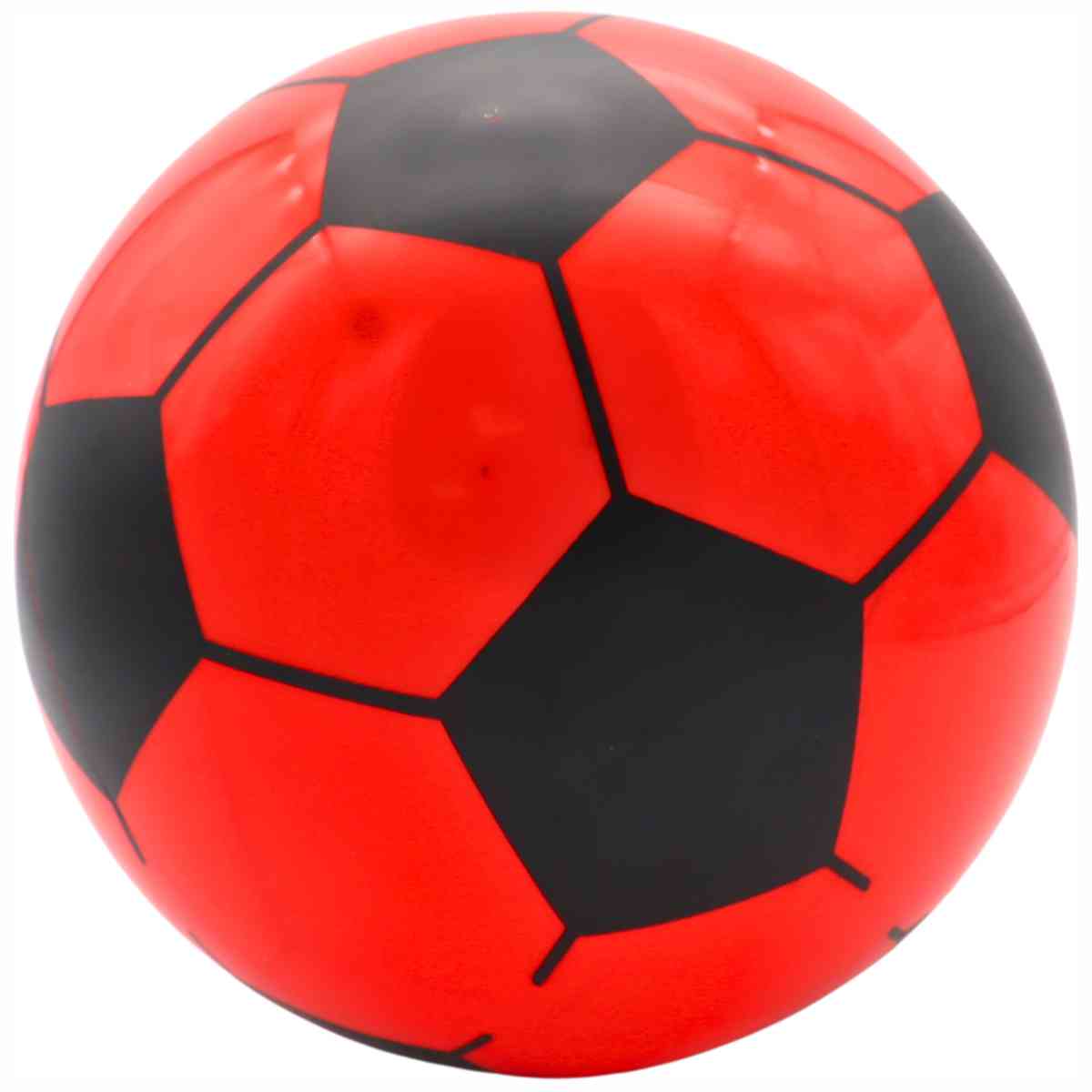 Fußball Plastik Kunststoff Ball Gr. 5 - 23cm -SPARPACK rot + blau + weiß 3 Stück
