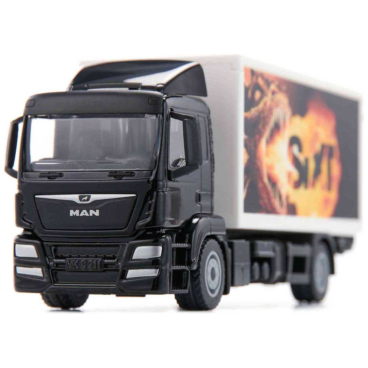 SIKU 1997 MAN LKW mit Kofferaufbau und Ladebordwand 1:50