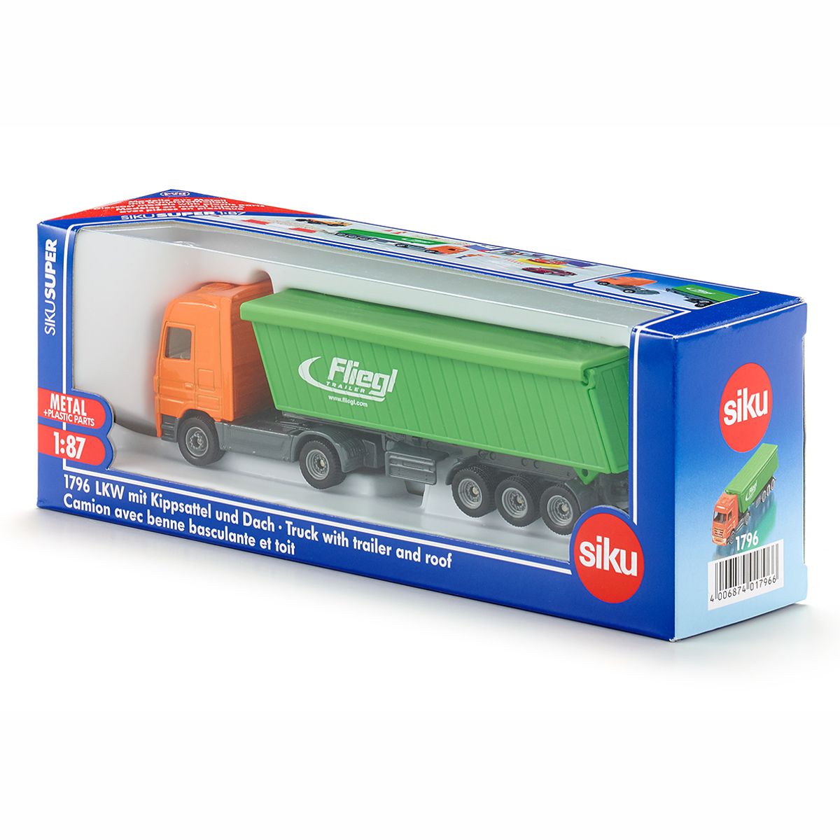 SIKU 1796 LKW mit Kippsattel und Dach 1:87
