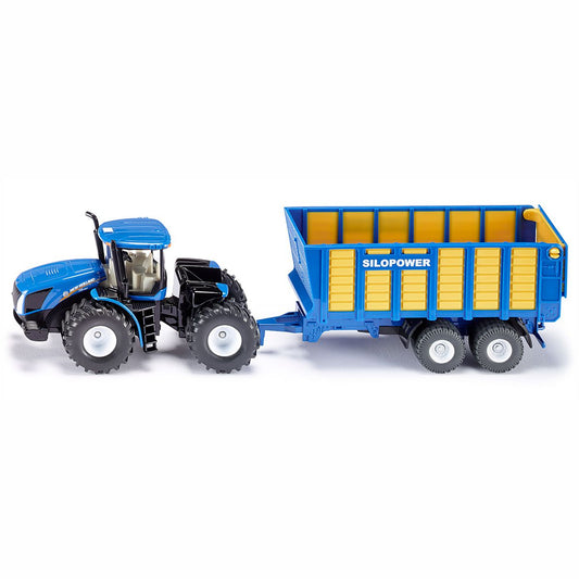 SIKU 1947 Traktor mit Silagewagen 1:50