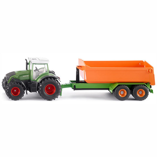 SIKU 1989 Fendt mit Hakenliftfahrgestellt und Mulde 1:50
