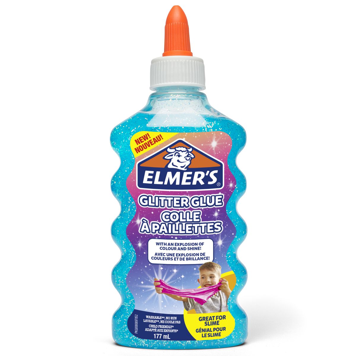 ELMERS Schulkleber 177ml Glitzerkleber blau