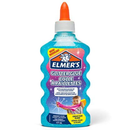 ELMERS Schulkleber 177ml Glitzerkleber blau