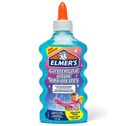 ELMERS Schulkleber 177ml Glitzerkleber blau