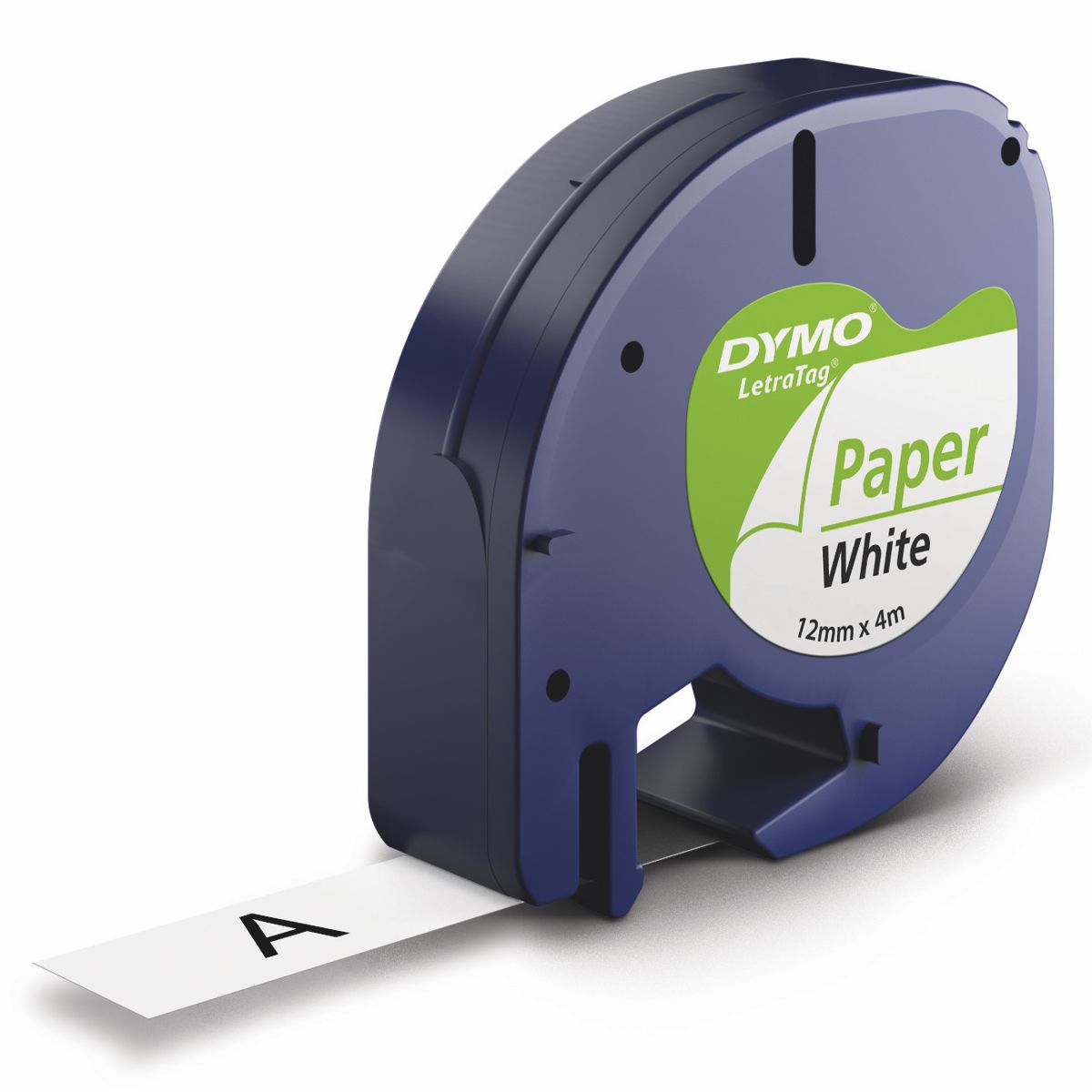 DYMO LetraTag Schriftband 91220 Papier 12mmx4m weiß