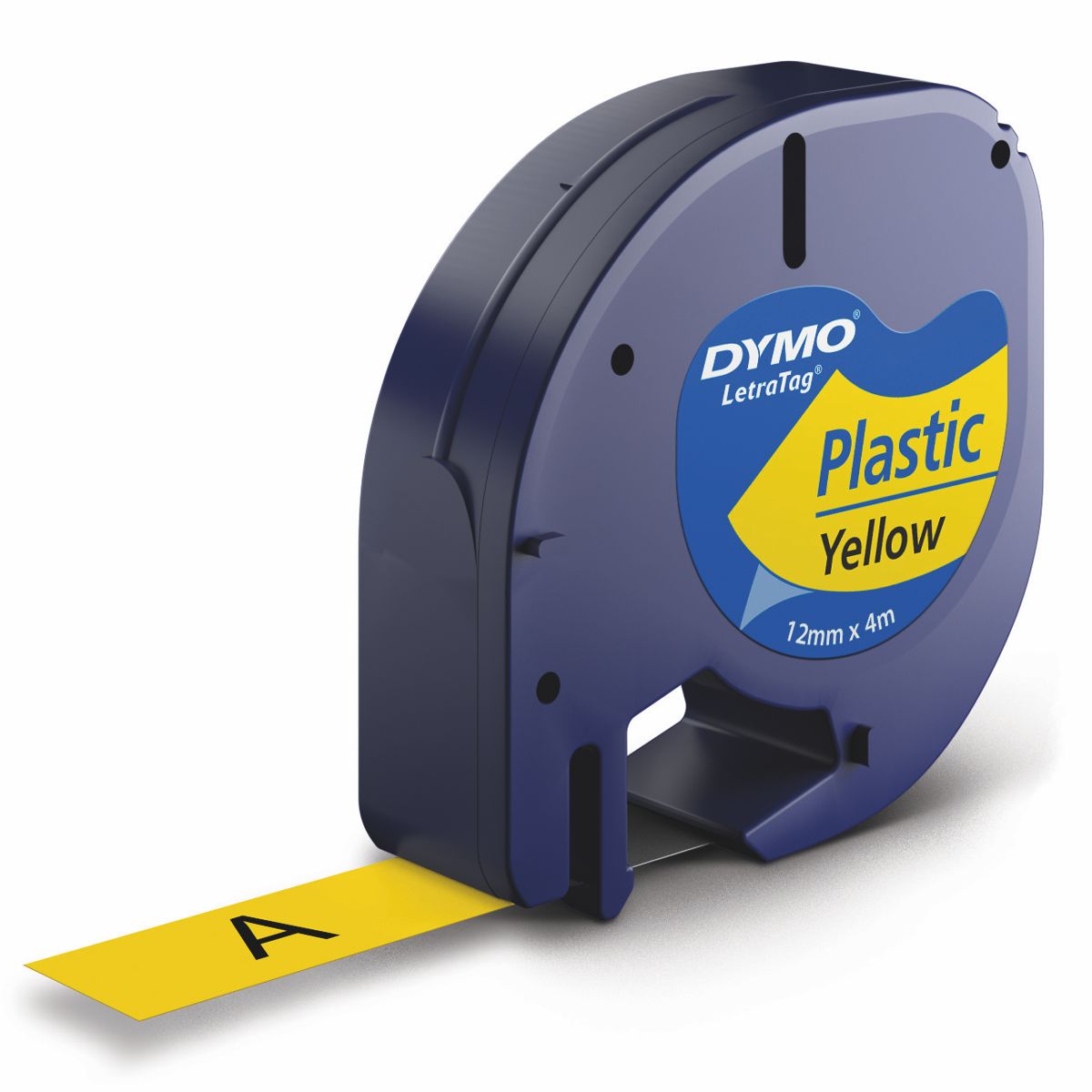 DYMO LetraTag Schriftband 91222 12mm x 4m gelb Plastik