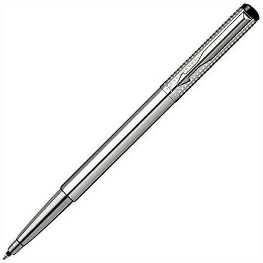 PARKER Rollerball Vector F Shiny Stainless Chiselled C.C.