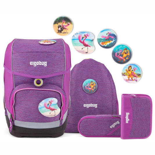 ERGOBAG Schulranzen Set cubo Insel HoppBär