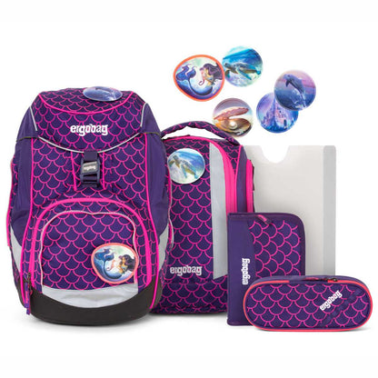 ERGOBAG Schulranzen Set pack PerlentauchBär 6-teilig