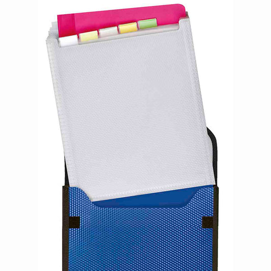 VELOBAG Heftbox A4 hoch mit Register blau Kunststoff