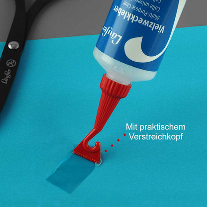 LÄUFER Vielzweckkleber Alleskleber transparent mit Verstreicher 100g ohne Lösungsmittel