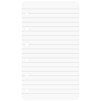 BRUNNEN Ringbuch Einlage 10-66001 01 A7 74 x 127 mm liniert 50 Blatt