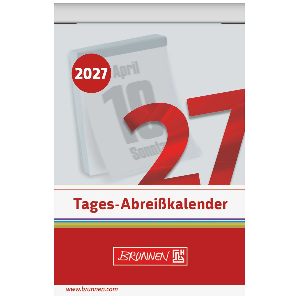 BRUNNEN Tagesabreißkalender 2027 Nr. 3 54x80mm 1 Tag = 1 Seite