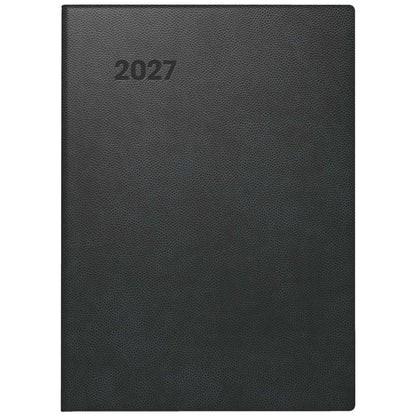 BRUNNEN Taschenkalender 2027 Modell 736 A6 10x14cm 1Tag = 1Seite schwarz
