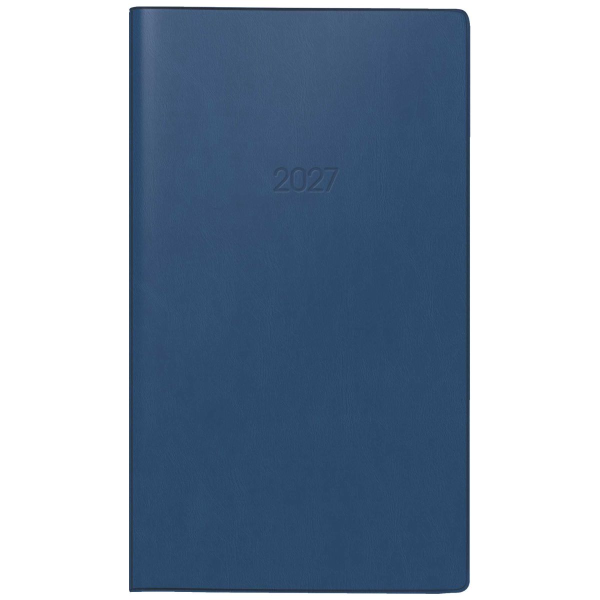 BRUNNEN Taschenkalender Modell 750 2027 9x15cm blau 2 Seiten = 1 Monat