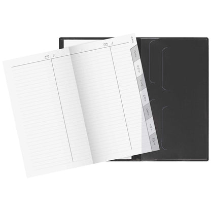BRUNNEN Taschenkalender Modell 750 2025 9x15cm schwarz 2 Seiten = 1 Monat
