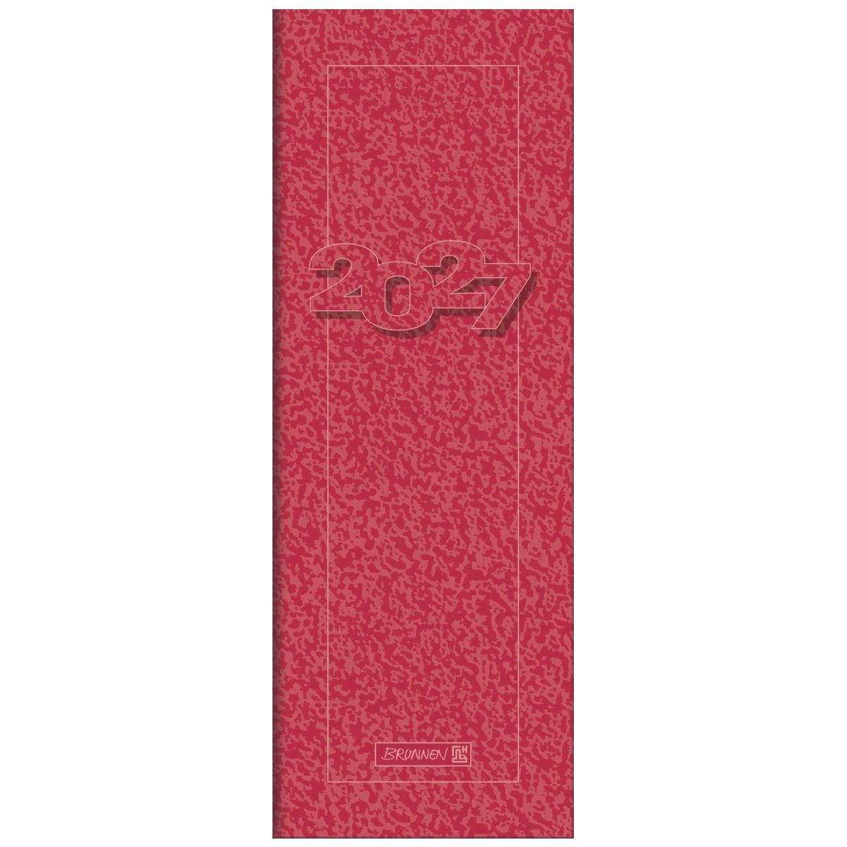 BRUNNEN Vormerkbuch Mod. 782 2027 | 108×297 mm rot 1 Woche = 1 Seite
