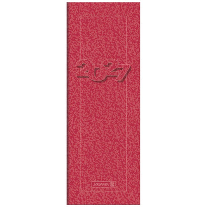 BRUNNEN Vormerkbuch Mod. 782 2027 | 108×297 mm rot 1 Woche = 1 Seite