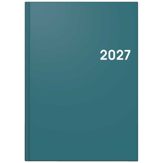 BRUNNEN Buchkalender Mod. 795 2027 A5 petrol 352 Seiten | 1 Tag = 1 Seite