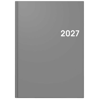BRUNNEN Buchkalender Mod. 795 2027 A5 grau 352 Seiten | 1 Tag = 1 Seite