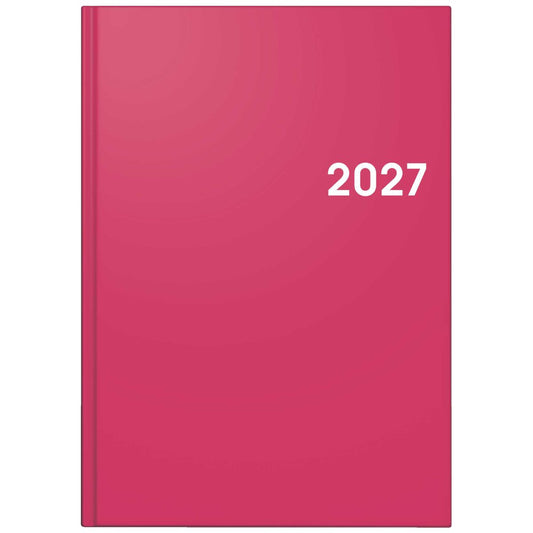 BRUNNEN Buchkalender Mod. 795 2027 A5 pink 352 Seiten | 1 Tag = 1 Seite
