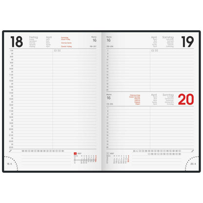 BRUNNEN Buchkalender Mod. 795 2027 A5 pink 352 Seiten | 1 Tag = 1 Seite