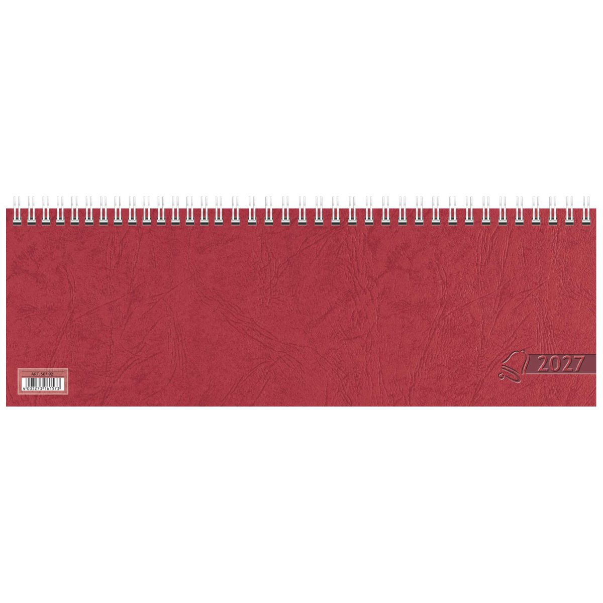 GLOCKEN Querterminbuch Schreibtischkalender 2027 | 29,7x10cm 1 Seite = 1 Woche