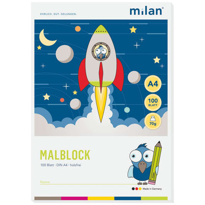 MILAN Malblock 566 A4 70g 100 Blatt