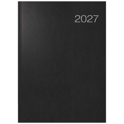 RIDO Buchkalender Mod. Conform 2027 | A4 schwarz | 1 Tag = 1 Seite auch So/So