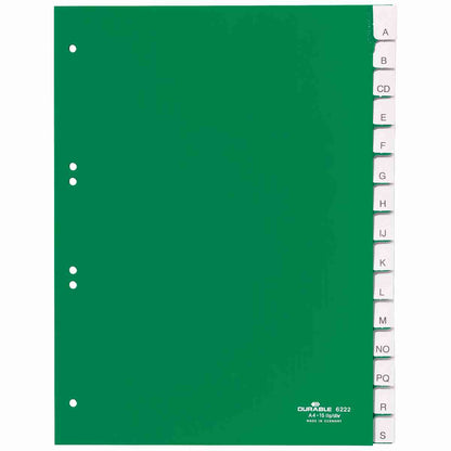 DURABLE Register 6222 A4 15-tlg umschweißte Tabe