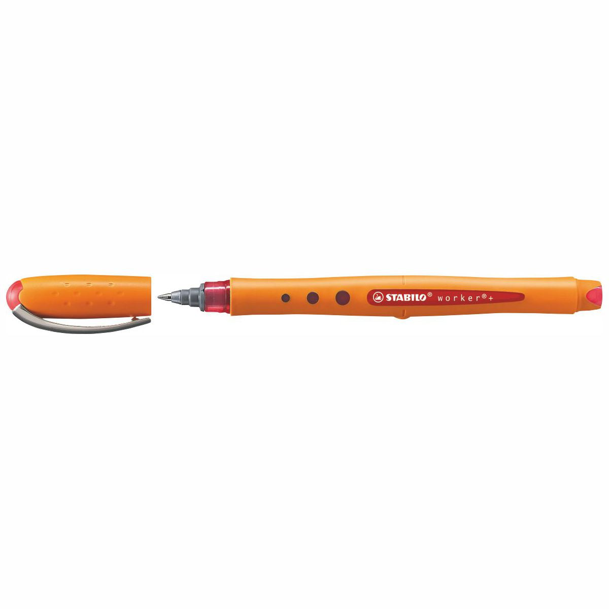STABILO Tintenroller worker+ fine 2016 0,3mm rot